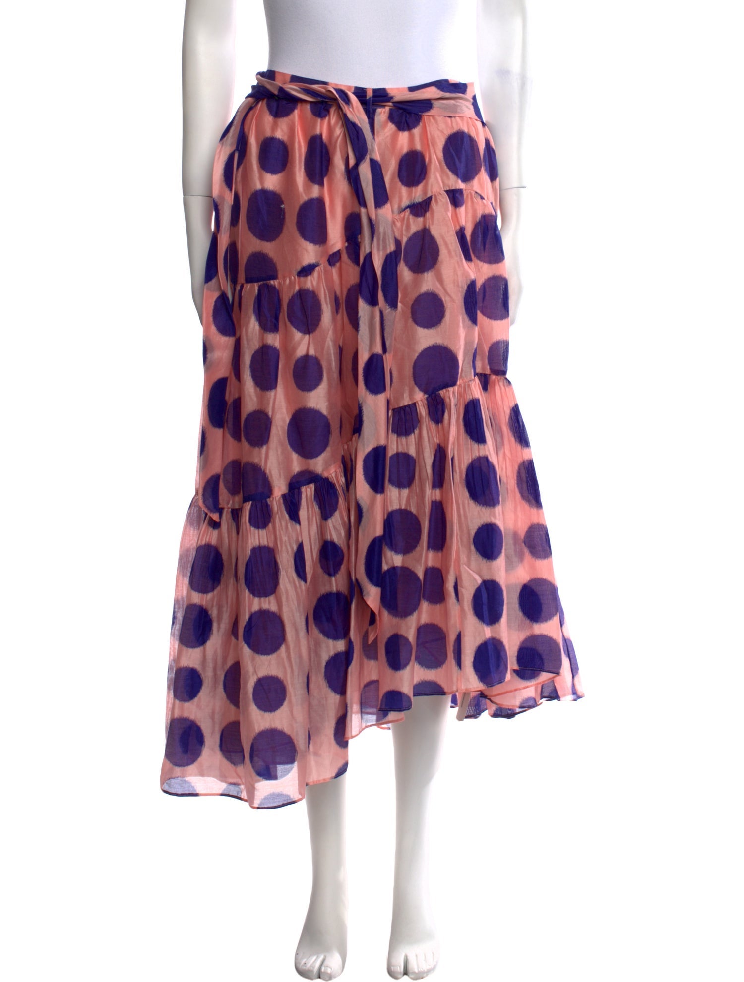 Ulla Johnson Polka Dot Print Midi Length Skirt